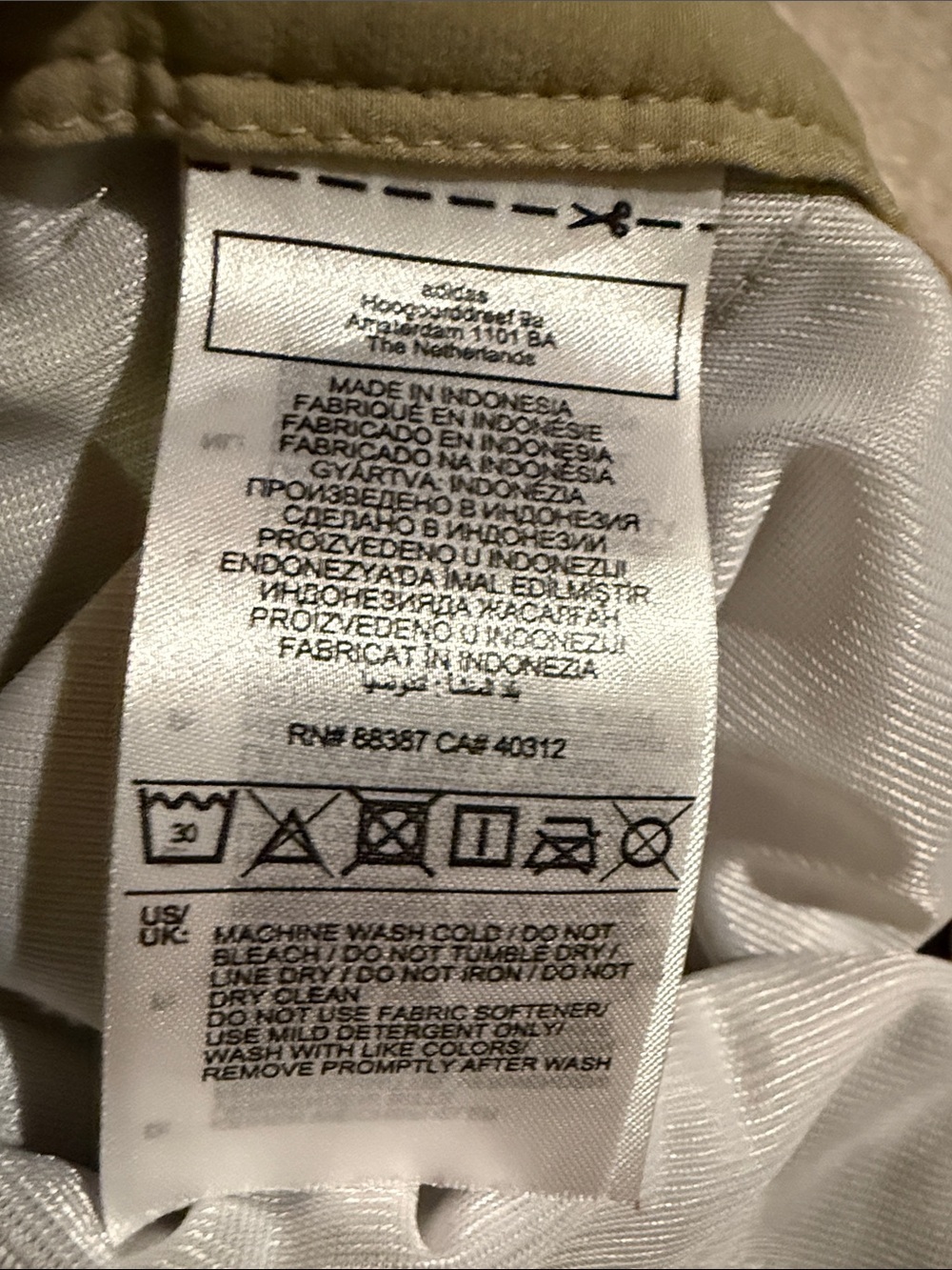 adidas Tan Golf Chino Pants - Picture 9 of 10